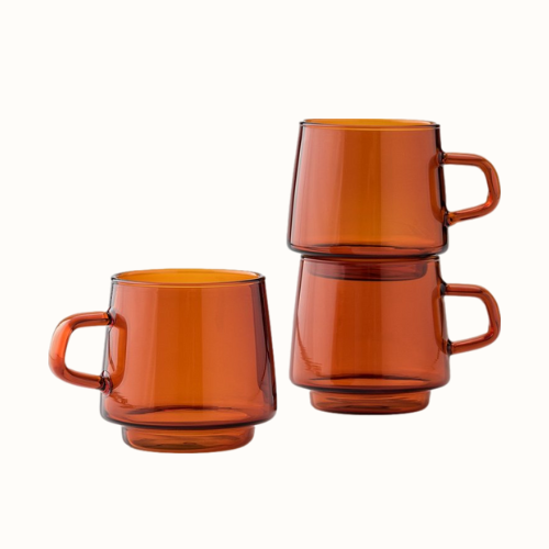 Amber Glass Mug