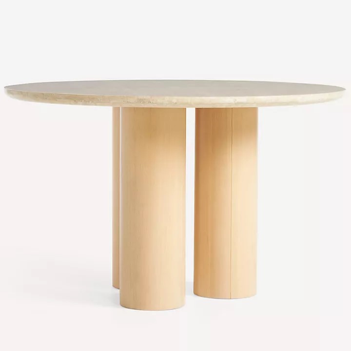 Anya Travertine Dining Table