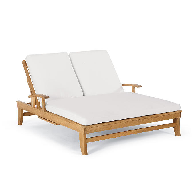 Melbourne Double Chaise Lounge with Cushions