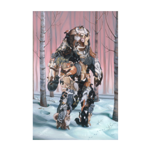 Catsquatch Art Print 17"x23"