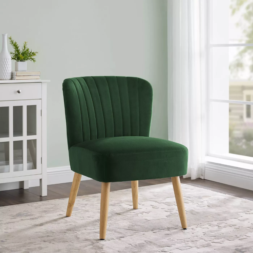Chelidon Velvet Slipper Chair