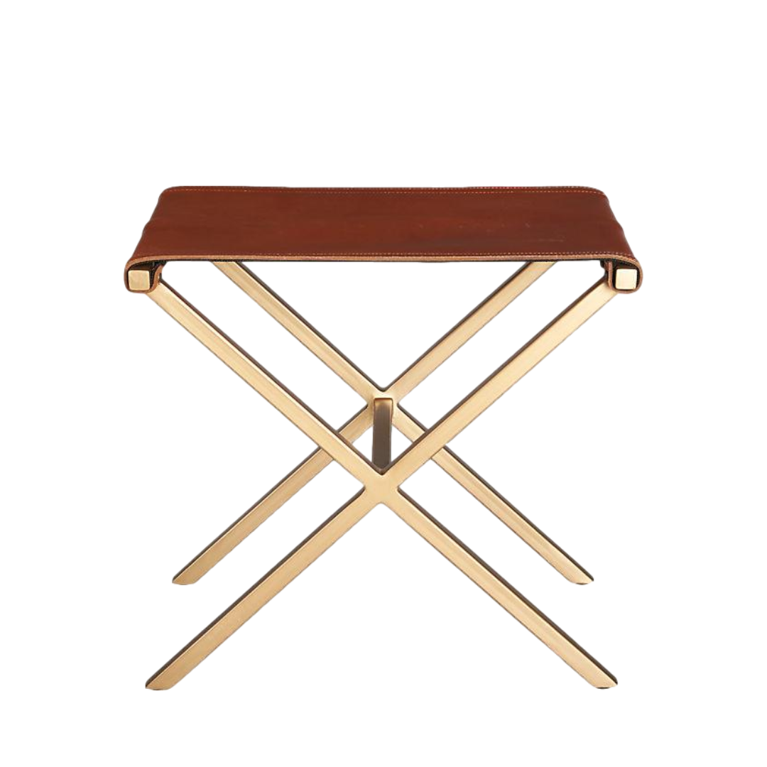 Leather Director's Stool