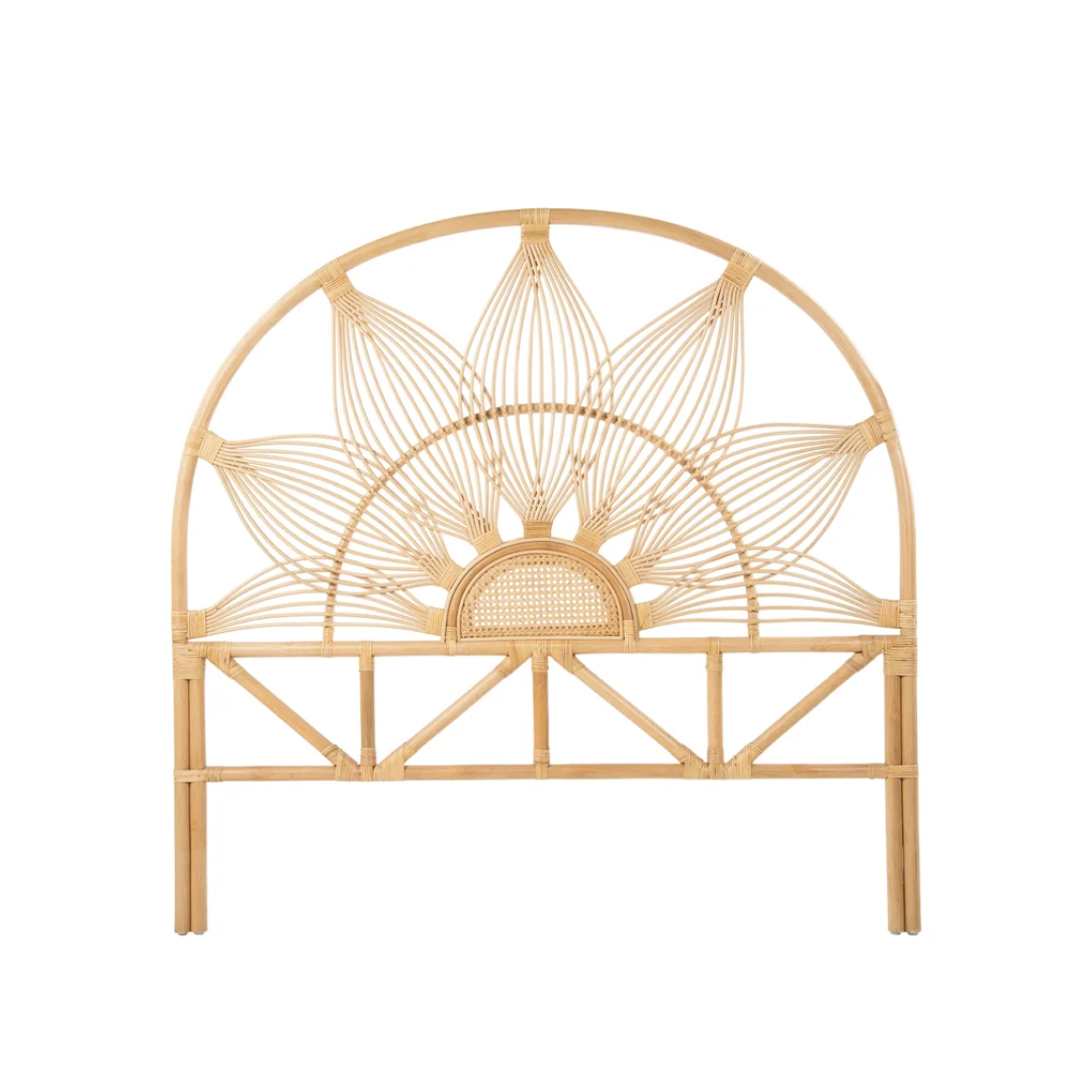 Gafford Wicker/Rattan Open-Frame Headboard