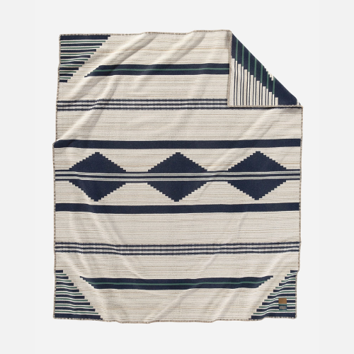 Preservation Series: PS01 Blanket, Navy/White