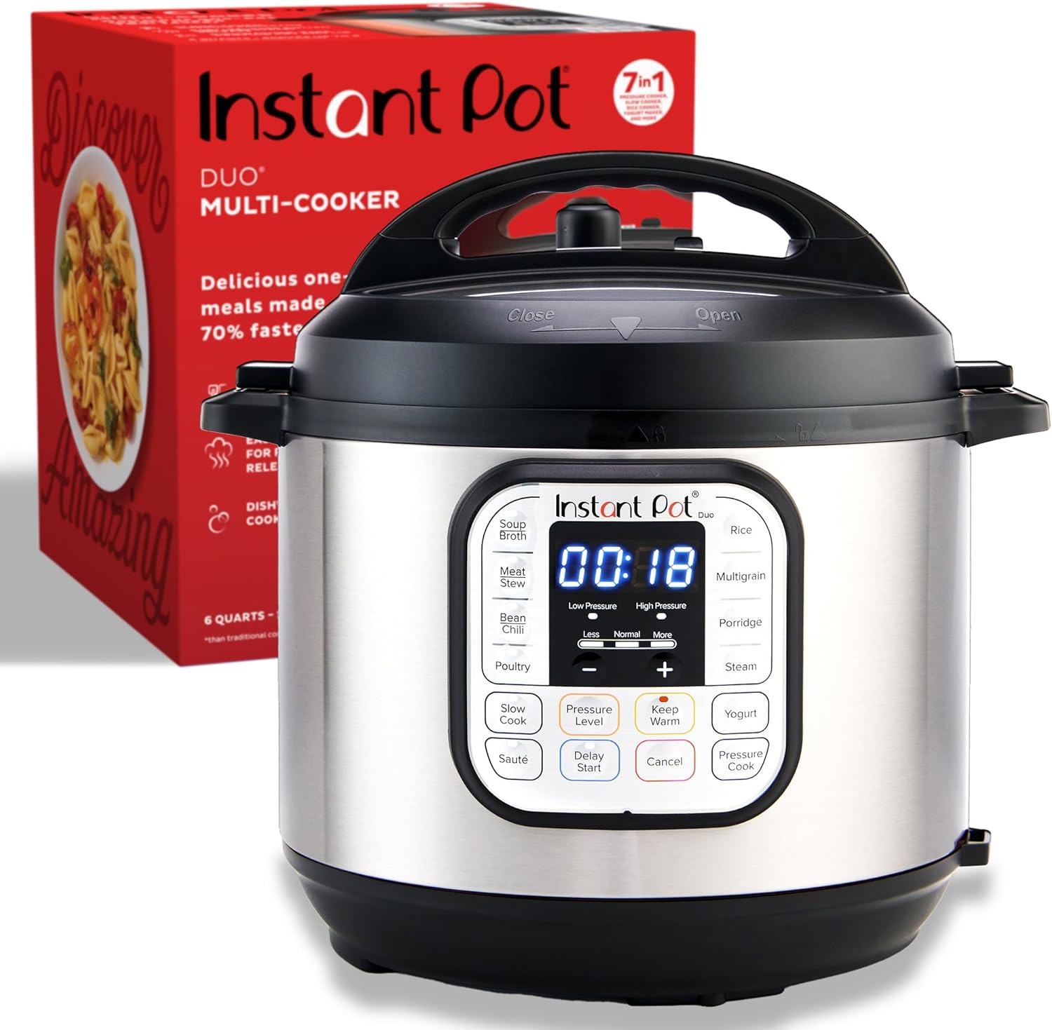 nstant Pot Duo 7-in-1 Electric Pressure Cooker
