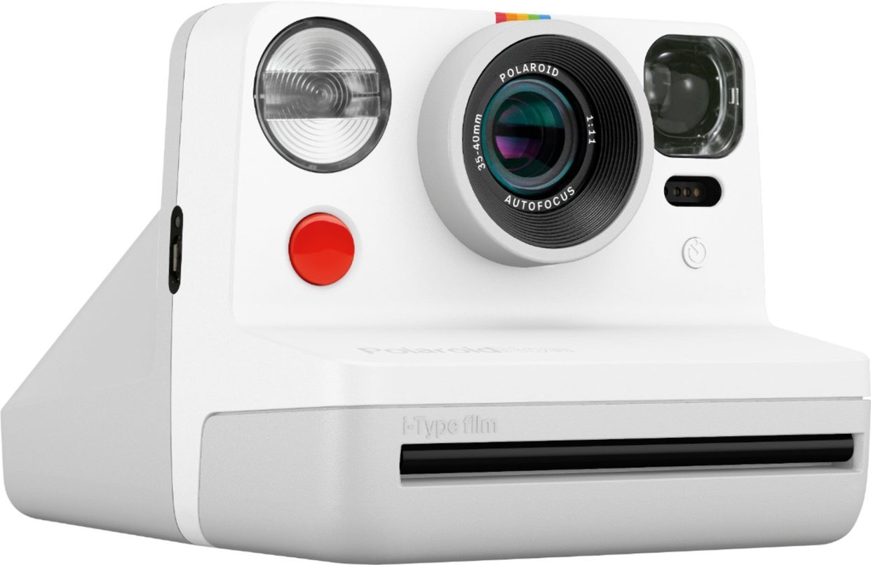 Polaroid - Now Instant Film Camera - White