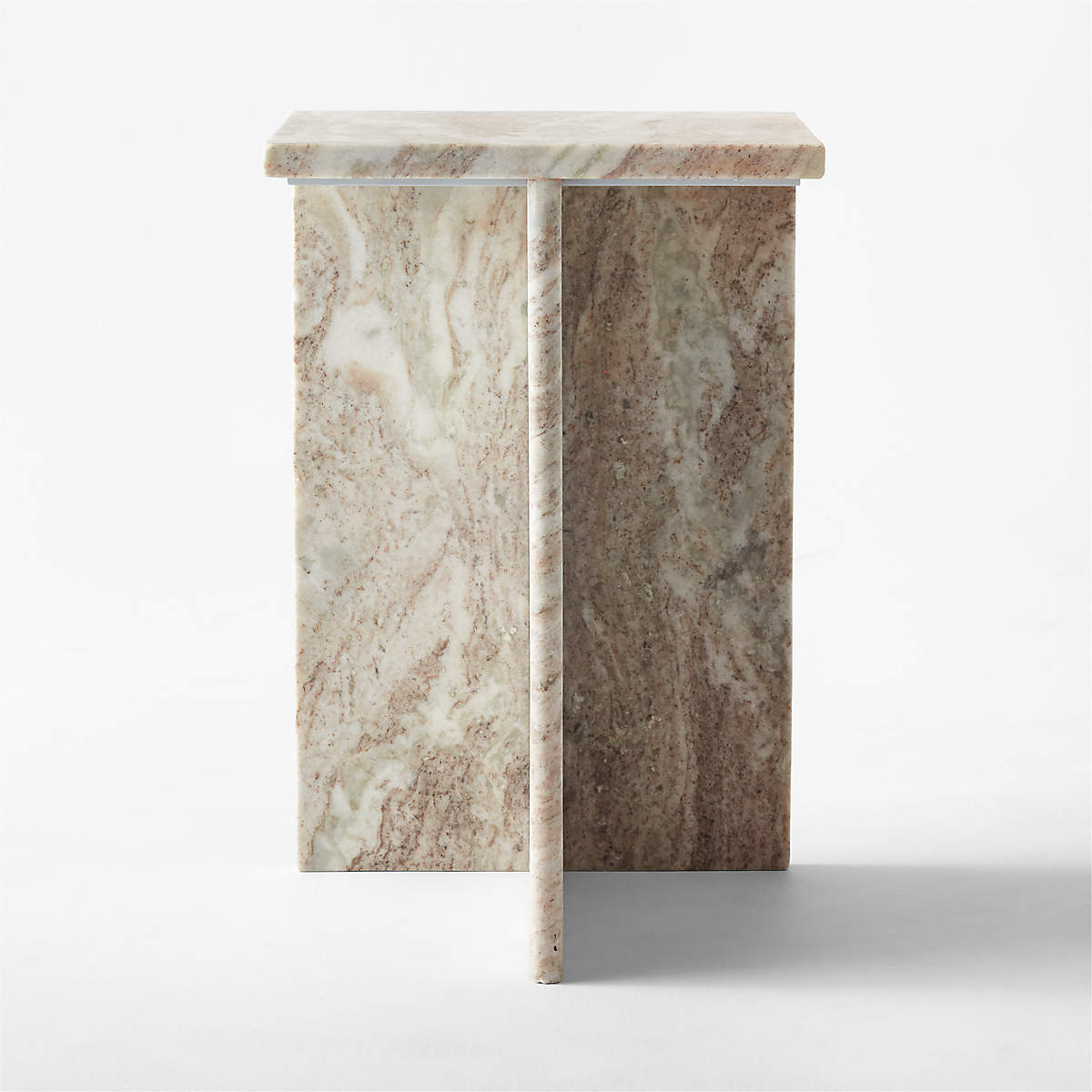 T Tall Marble Side Table