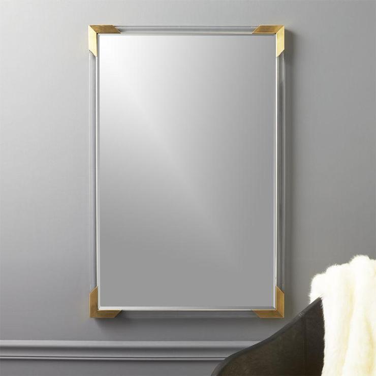 Demi Acrylic Rectangular Wall Mirror 24"X35"