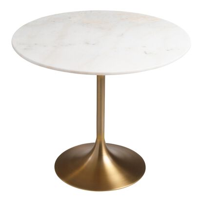 Marble Top Leilani Tulip Dining Table