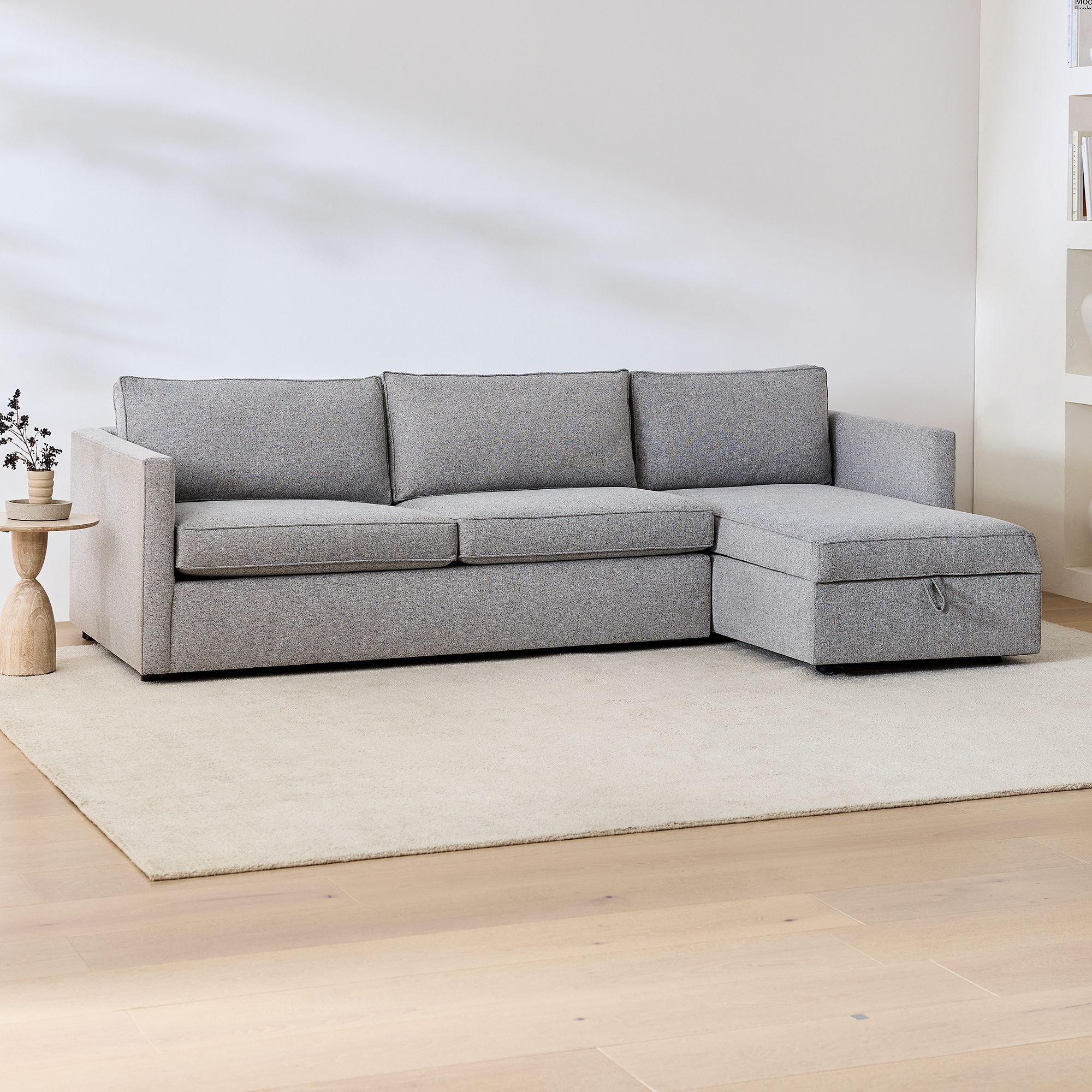 Harris 2-Piece Sleeper Sectional w/ Storage Chaise (109")