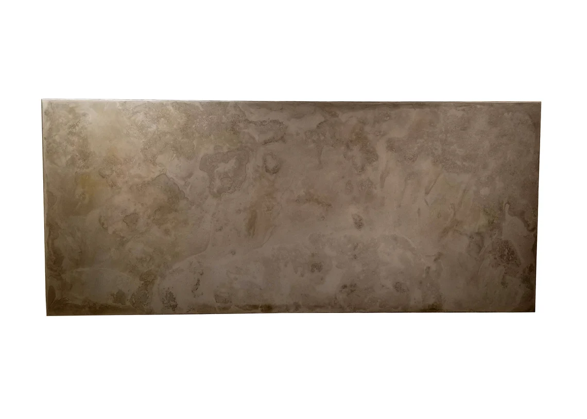 Modern steel King sized headboard, Light Pewter contemporary headboard