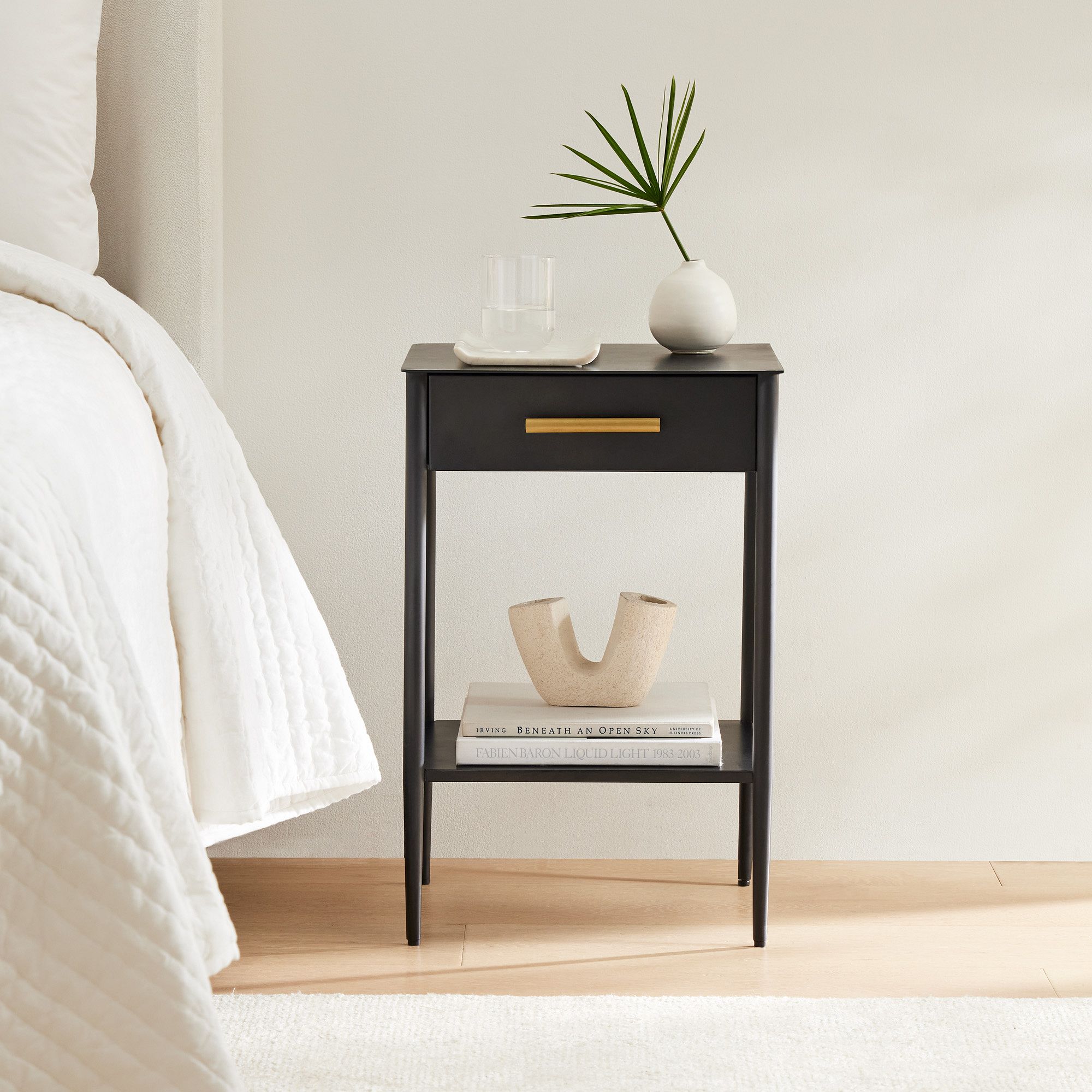 Metalwork Nightstand (16")