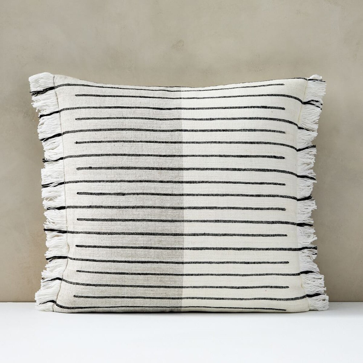 Cotton Silk Broken Stripe Pillow Cover