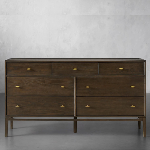 Brock Seven Drawer Dresser, Bahasa Brown