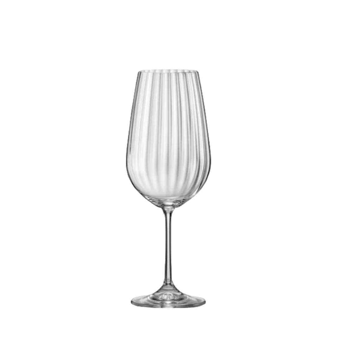 Viola Optic 19 oz. Crystal Red Wine Glass (Set of 6)