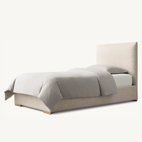 Lawson Fabric Panel Bed, Sand