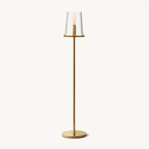 Pauillac Table Lamp, Lacquered Burnished Brass