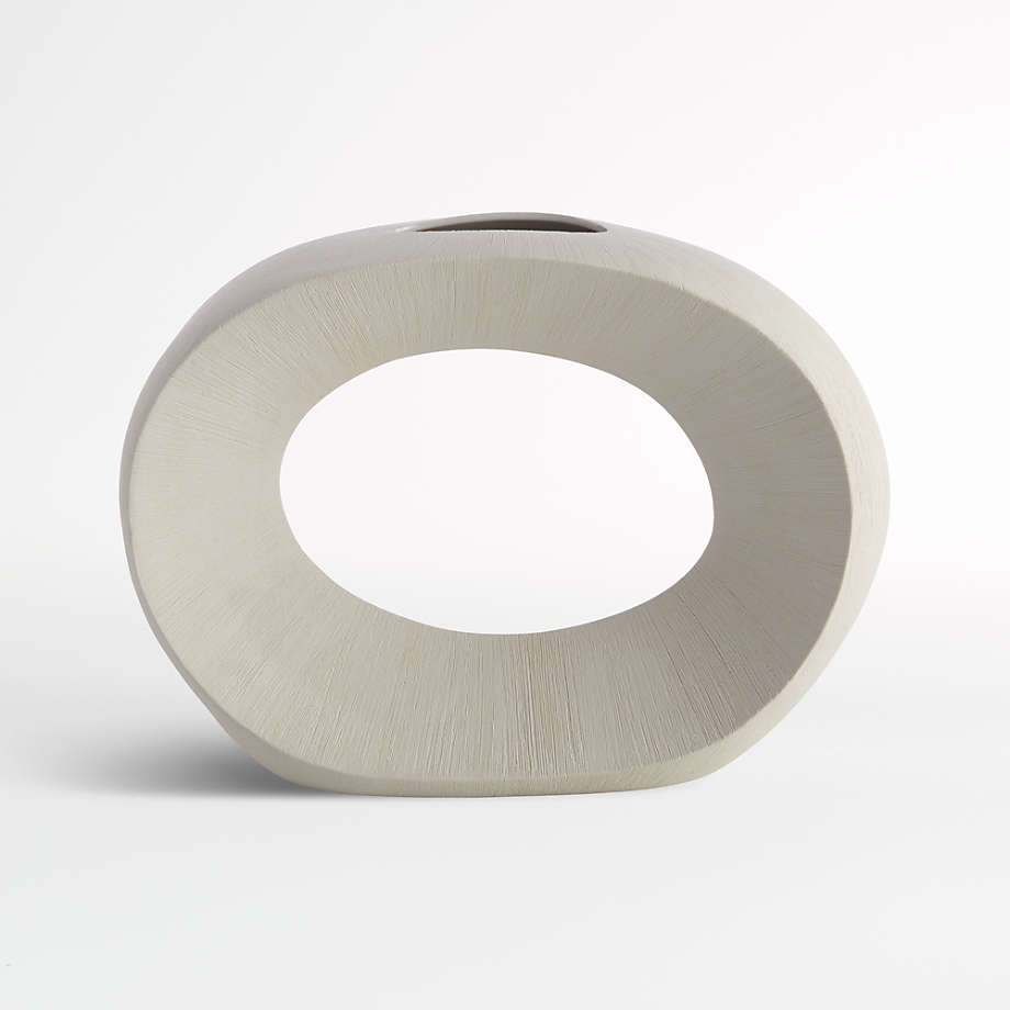 Alura Cream Open Vase