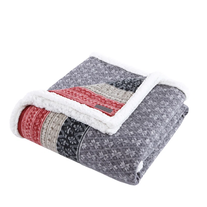 Eddie Bauer Oversized Ultra Soft Plush Fleece Throw Blanket