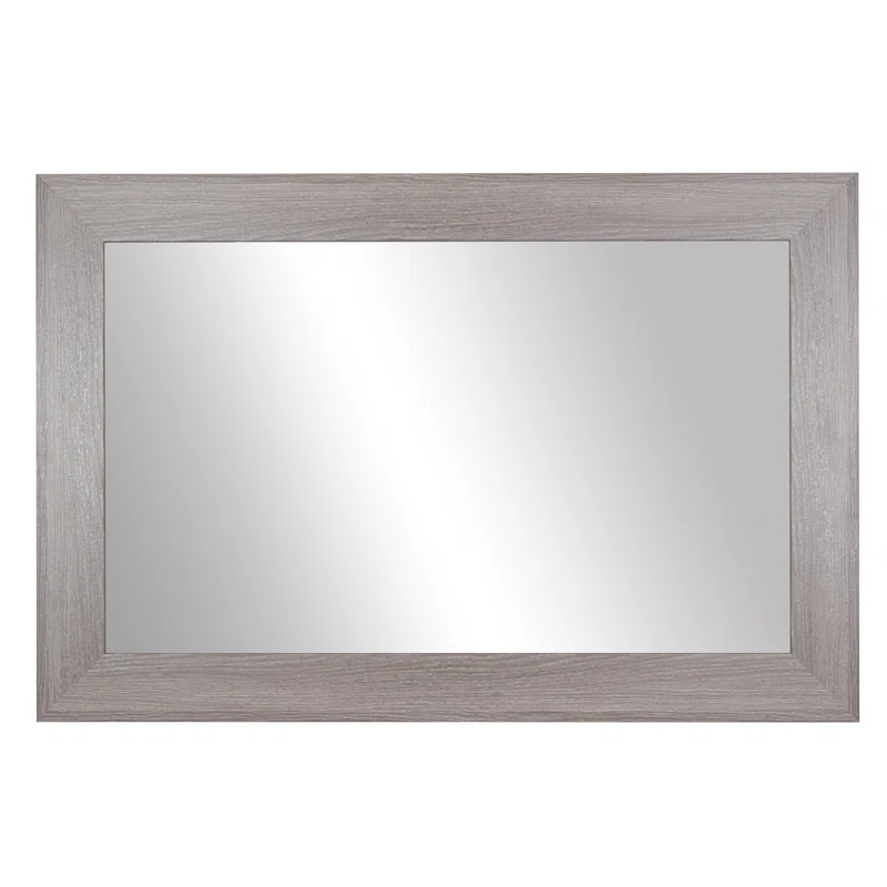 Shmuel Wood Framed with Safety Backing Ideal for Bathroom / Vanity Mirror