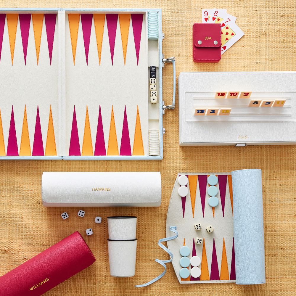 Leather Backgammon Set