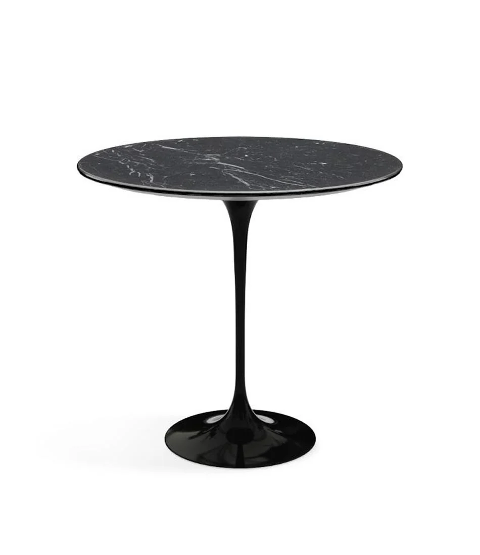 Saarinen Side Table Nero Marquina marble