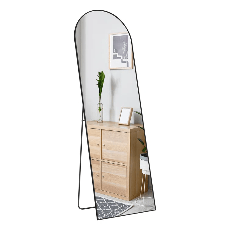 Nayelis Arch Metal Floor Mirror