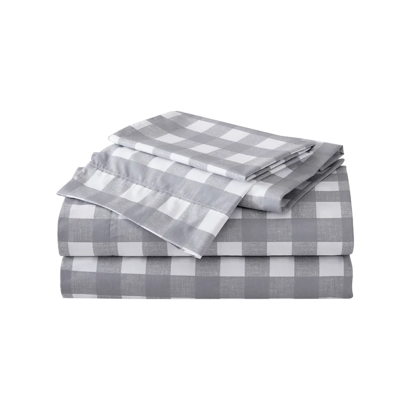 Eddie Bauer 200 Thread Count 100% Cotton Flannel Sheet Set, Lakehouse Plaid