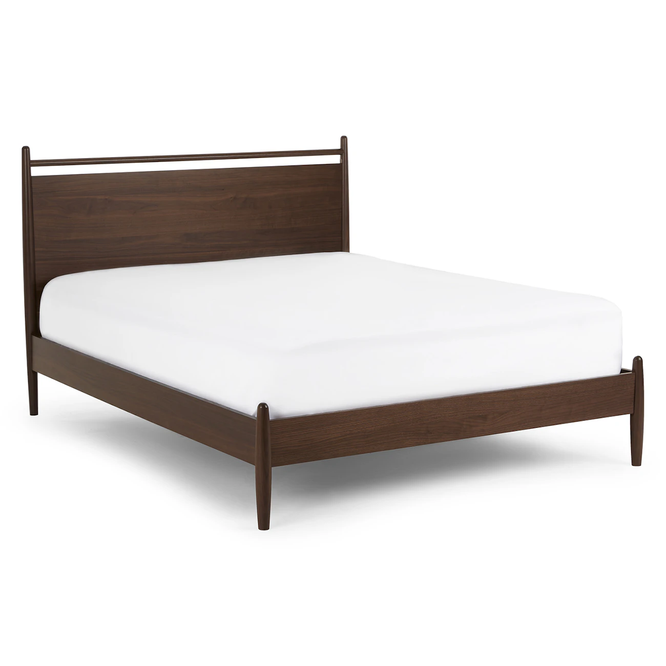 Lenia Panel Walnut Queen Bed