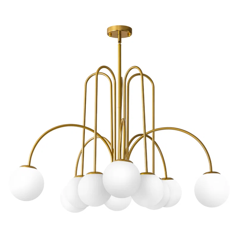 10 - Light Sputnik Glass Bubble Chandelier