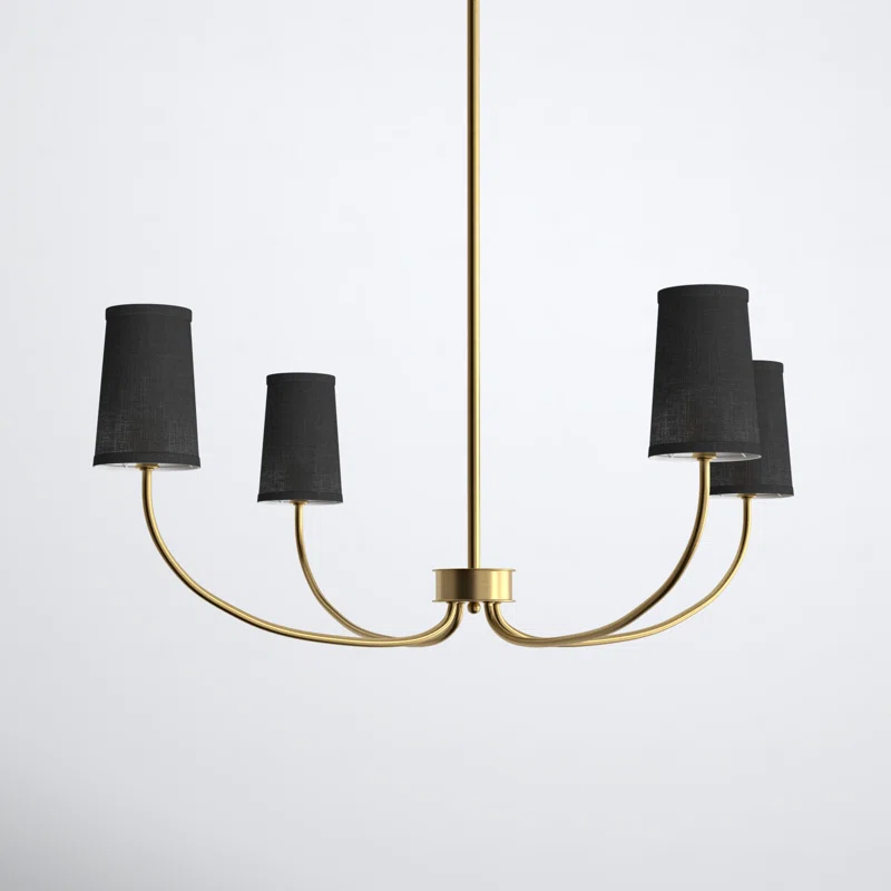 Reba 4 Light Metal Dimmable Chandelier