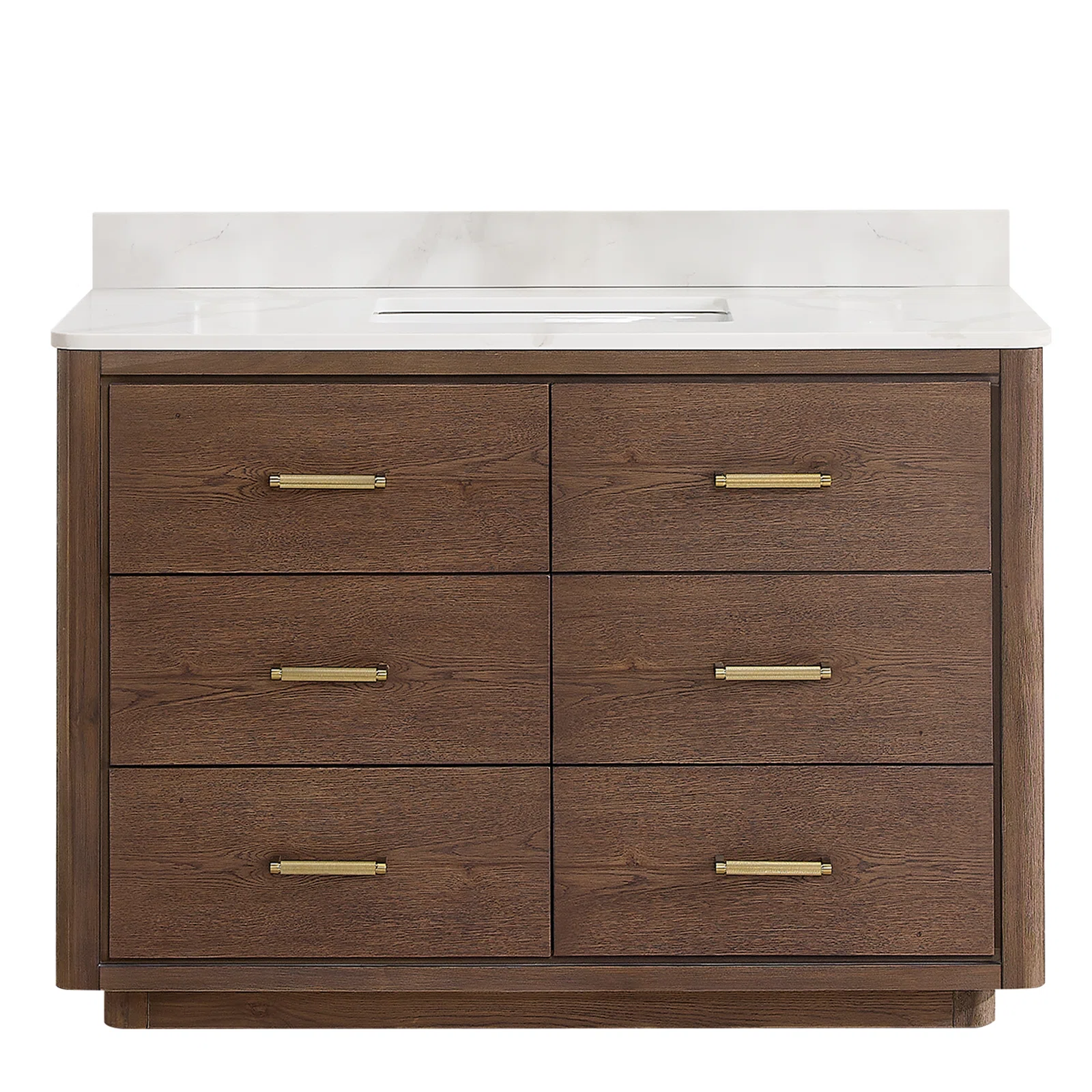 Porto 48'' Free Standing Single Bathroom Vanity with Quartz Top