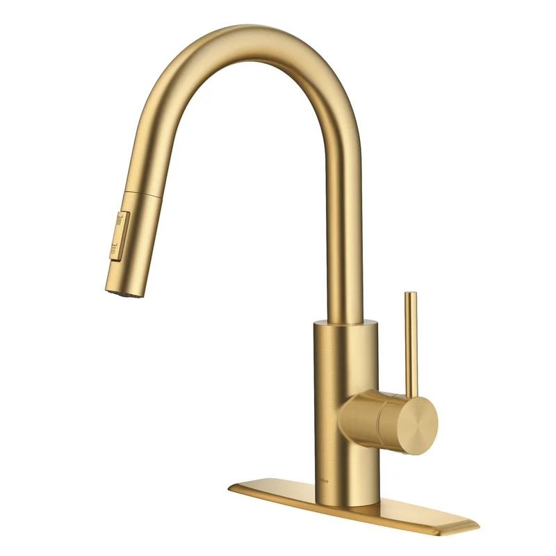 Kraus Oletto Pull-Down Single Handle Kitchen Faucet