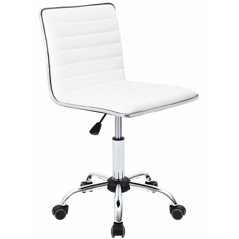 Kaycee Faux Leather Mid Back Swivel Computer Task Desk Chair