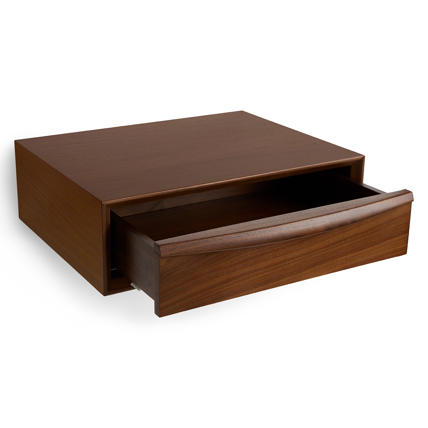 Lenia Walnut Floating Nightstand