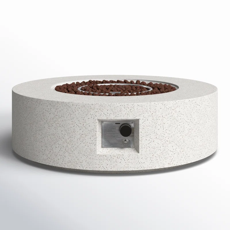 Borgia Concrete Propane Fire Pit Table