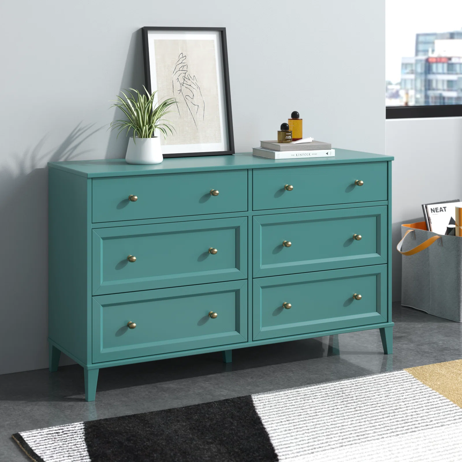 Cavallo 6 Drawer 53.54" W Dresser