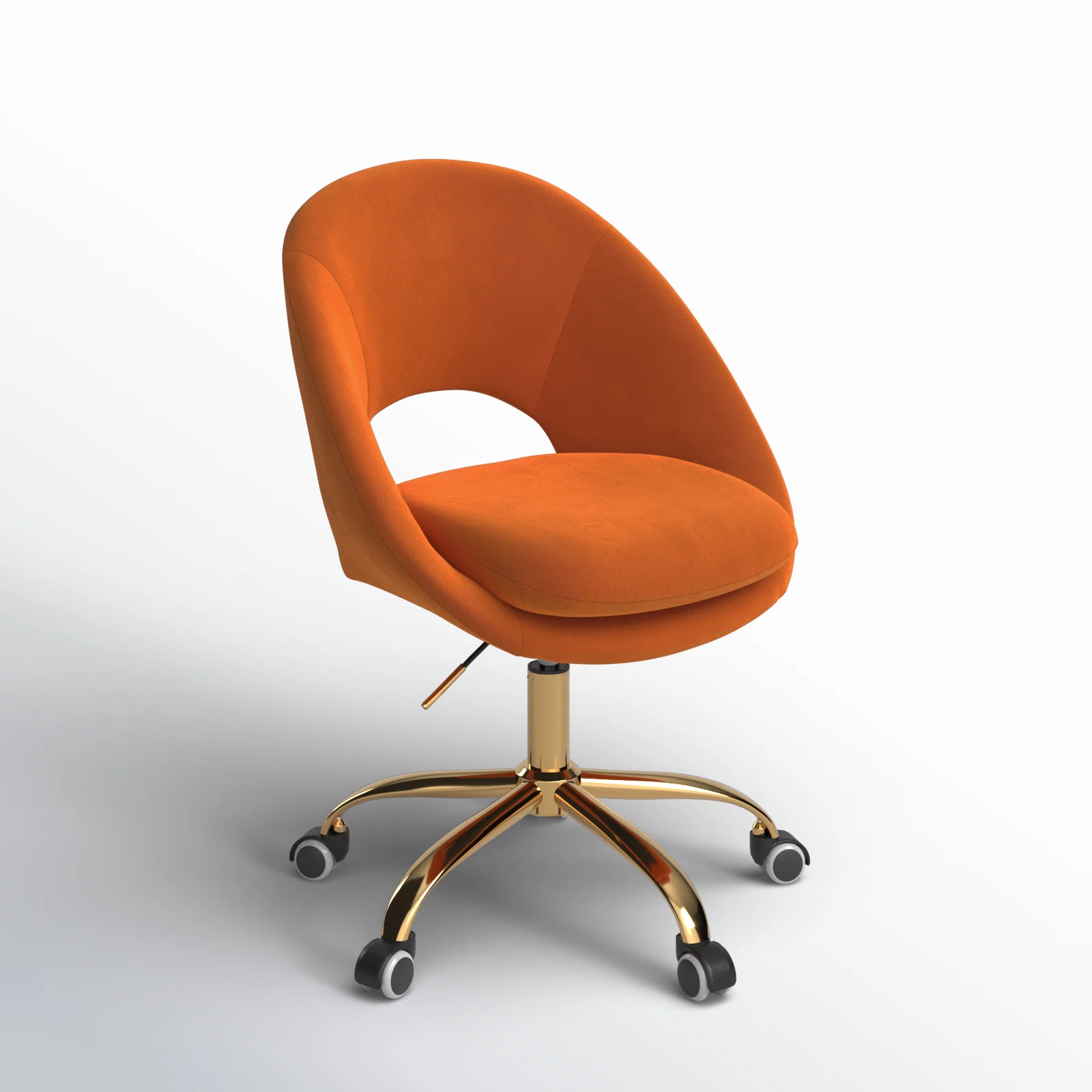 Louise Velvet Modern Task Chair with Ergonomic Design