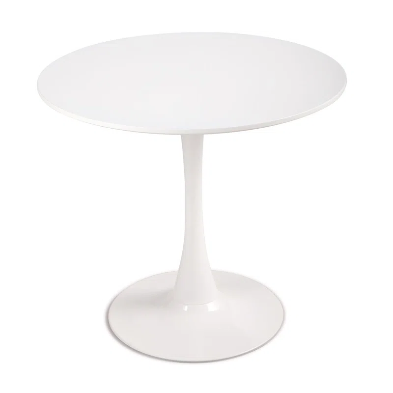 Hypes 31.5'' Pedestal Table Round Dining Table White